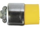 Leviton Armored Cord Connector Yellow, 15