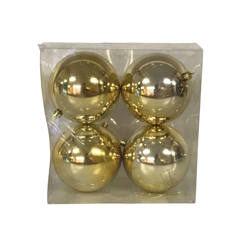 Hometown Holidays 99925 Ball Ornament, 100 mm H, PVC, Assorted Assorted (Pack of 16)