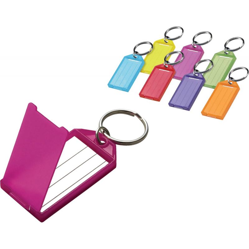 I.D. Key Tag With Ring Assorted