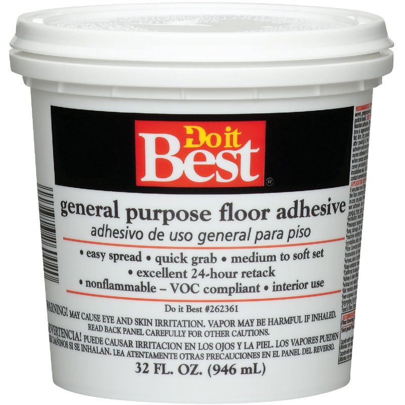 Do it Best General-Purpose Floor Adhesive Beige, Qt.