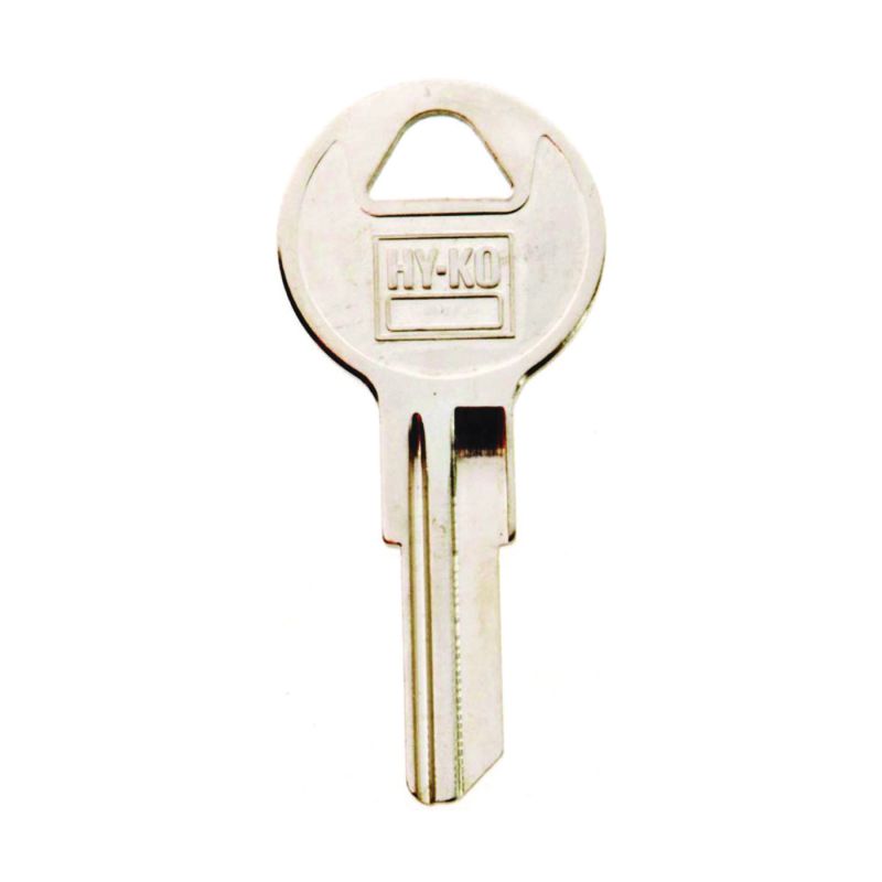 Hy-Ko 11010IN8 Key Blank, Brass, Nickel, For: ILCO Cabinet, House Locks and Padlocks (Pack of 10)