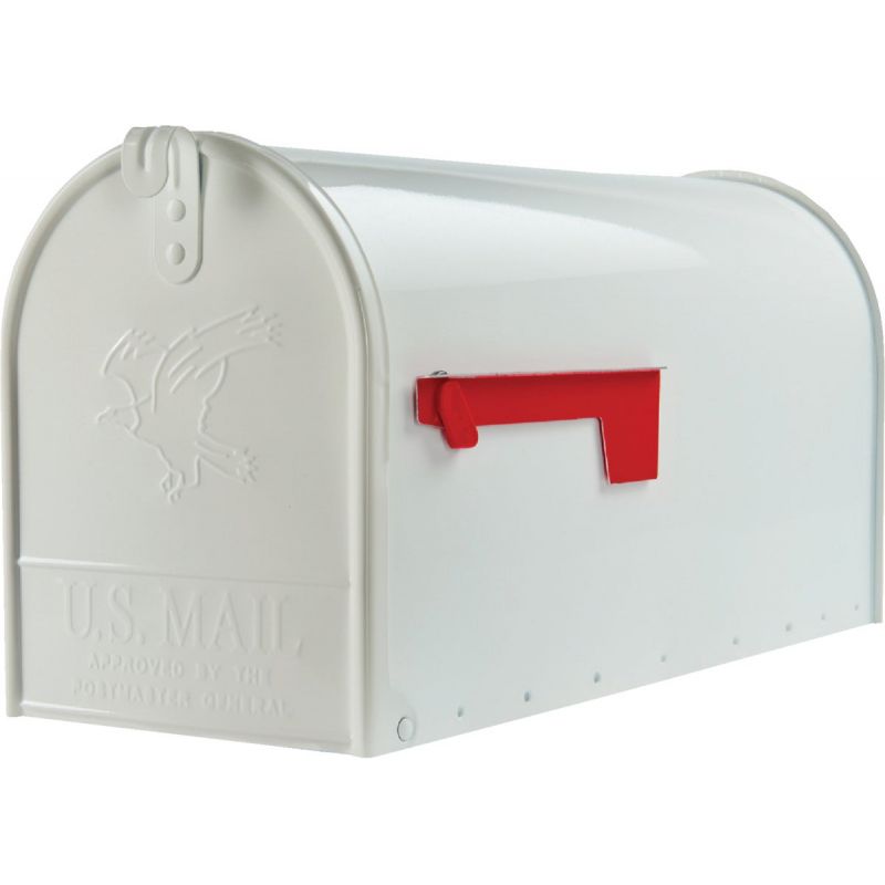 Gibraltar Elite Large Series Post Mount Mailbox Large, White