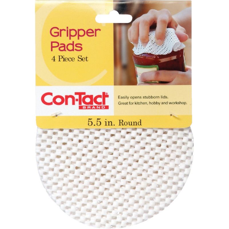 Con-Tact Gripper Pad 5.5 In. Dia, White