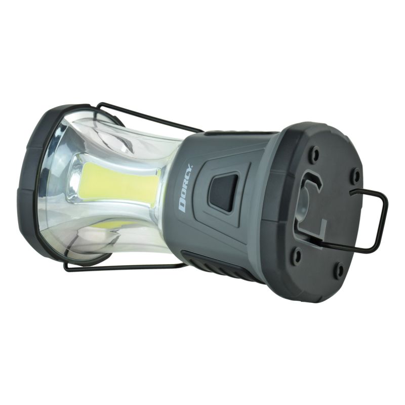 Dorcy Adventure Max Series 41-3119 Lantern with Emergency Signaling, D Battery, LED Lamp, 2000 Lumens Lumens, Black/Gray Black/Gray