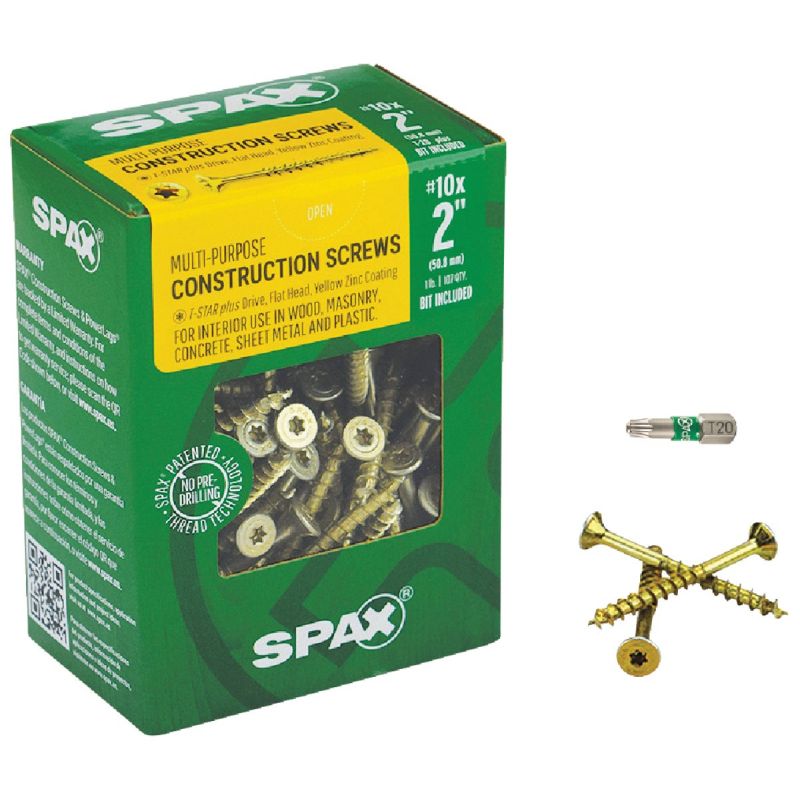 Spax Interior Flat Head Multi-Material Construction Screw