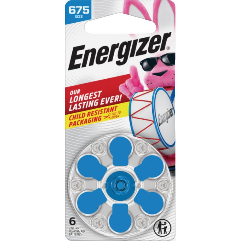 Energizer EZ Turn &amp; Lock Hearing Aid Battery Blue