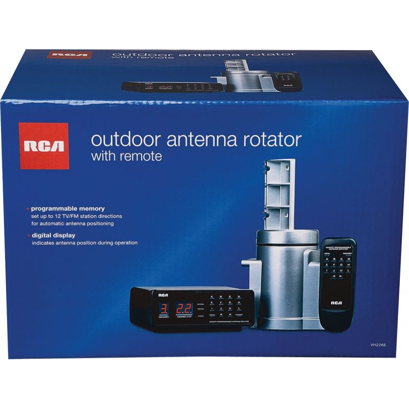 RCA Outdoor Antenna Rotator Black Box, Silver Rotator