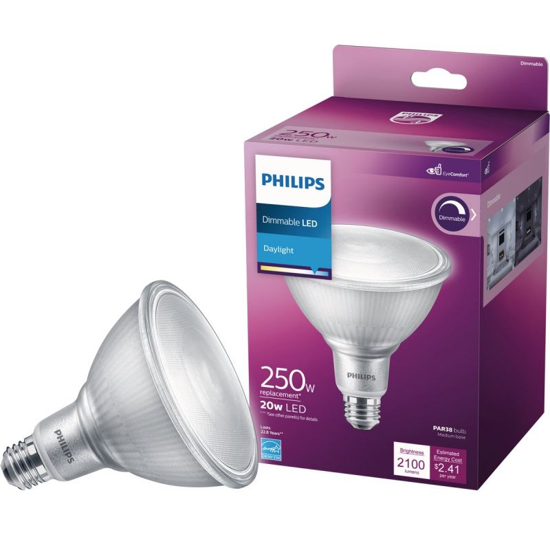 Philips High Output PAR38 Medium Dimmable LED Floodlight Light Bulb