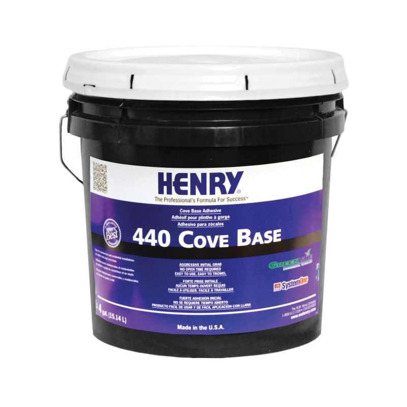 Henry 12113 Cove Base Adhesive, Beige, 15 L, Cartridge Beige