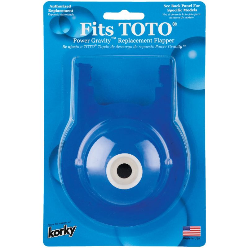 Korky TOTO Power Gravity 3&quot; Toilet Flapper 3 In., Red