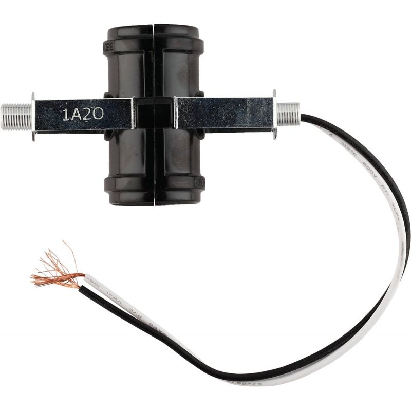 Leviton 2-Light Lamp Socket Black