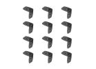 Nuvo Iron RC3 Rafter Clip, 2 in L, 1-1/2 in W, Steel, Powder-Coated, 12/PK Black