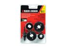 Black+Decker 71-120 Hole Saw Kit, 5-Piece, Steel