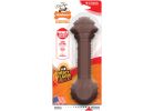 Nylabone Essentials Power Chew Barbell Dog Toy Large, Brown