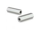 Reliable CNZ14CT Coupling Nut, UNC-UNF Thread, 1/4-20 Thread, Steel, Zinc, 50/BX