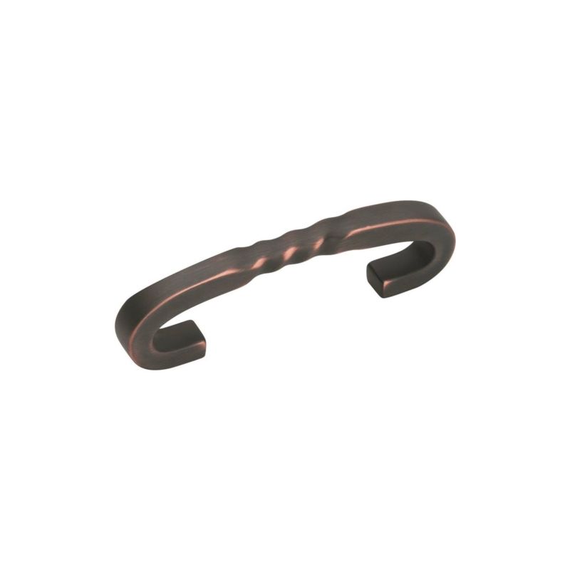 Amerock BP1584ORB Cabinet Pull, 4-1/8 in L Handle, 1-1/4 in H Handle, 1-1/4 in Projection, Zinc, Oil-Rubbed Bronze