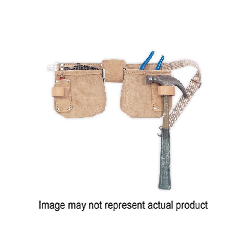 Kuny&#039;s Tool Works Series AP-710 Carpenter&#039;s Apron, Leather, Tan, 2-Pocket Tan