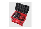 Milwaukee PACKOUT 48-22-8429 Tool Box, 100 lb, Polypropylene, Black/Red, 16.9 in H x 21.8 in W x 15.5 in D Outside Black/Red
