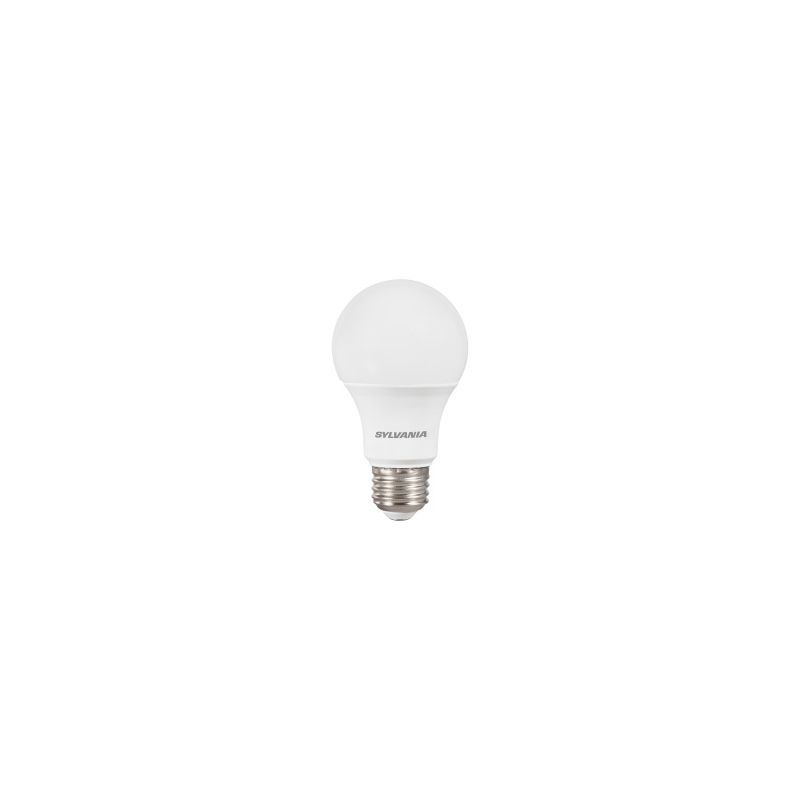 Sylvania 40202 LED Bulb, General Purpose, A19 Lamp, E26 Lamp Base, Frosted, 2700 K Color Temp, 1/CS