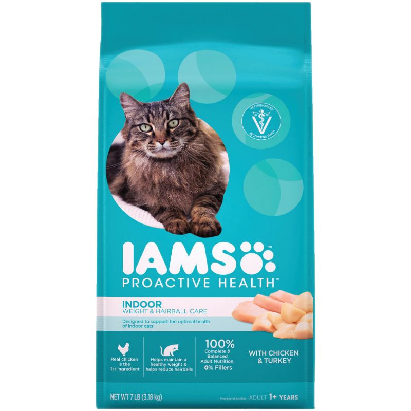 Iams Proactive Health Weight Control &amp; Hairball Care Dry Cat Food 7 Lb.
