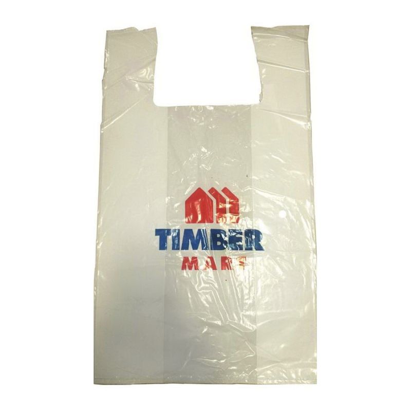 Atlantic ACR00215 T-Shirt Bag, 21 in L, 12 in W, 1 mil Thick, Plastic, Clear Clear
