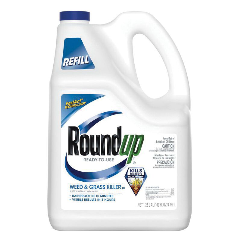 Roundup 5378004 Weed Killer, Liquid, 1.25 gal