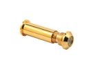 Defender Security U 9983 Door Viewer, 160 deg Viewing, 1-5/16 to 2-1/8 in Thick Door, Solid Brass, Brass