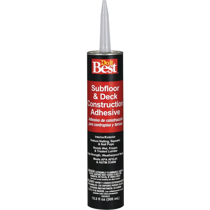 Do it Best Subfloor &amp; Deck Construction Adhesive Tan, 10.3 Oz. (Pack of 12)
