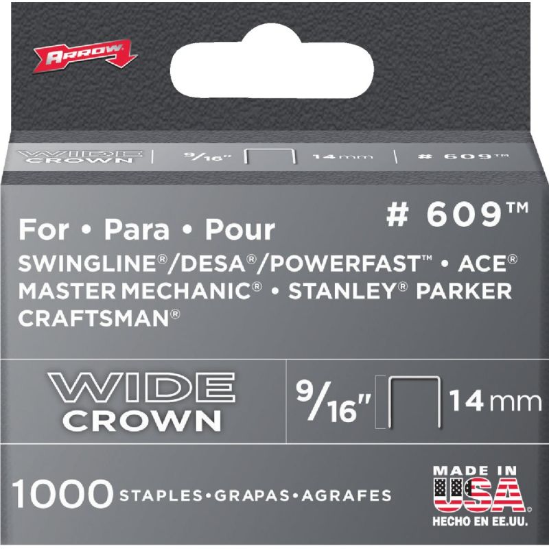 Arrow Heavy-Duty Wide Crown Staple (Pack of 5)