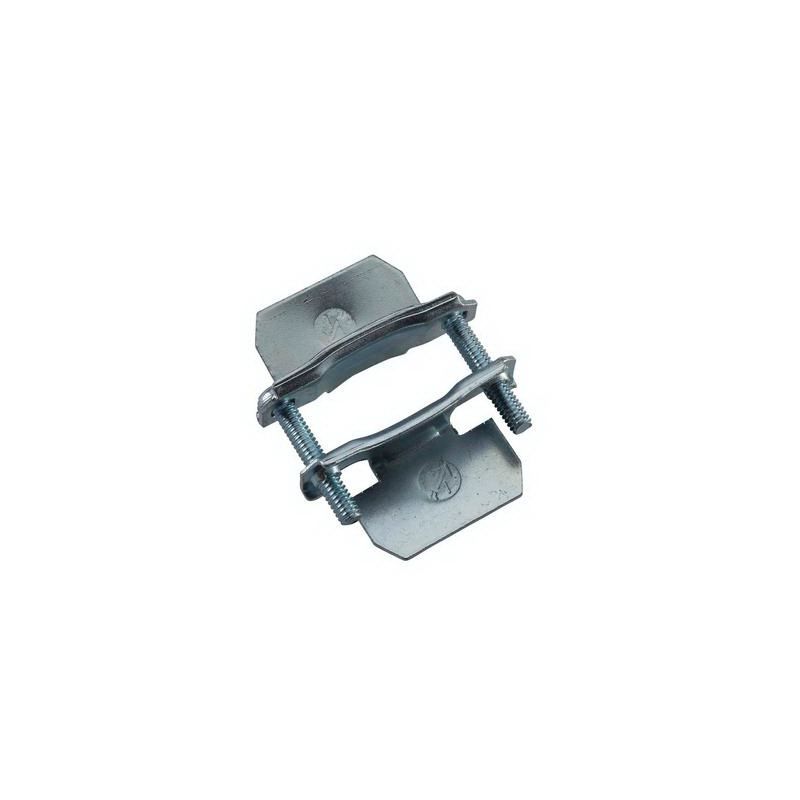 Halex 26510 Clamp Connector, 3/8 in, Steel, Electro-Plated Zinc, Snap-In Mounting