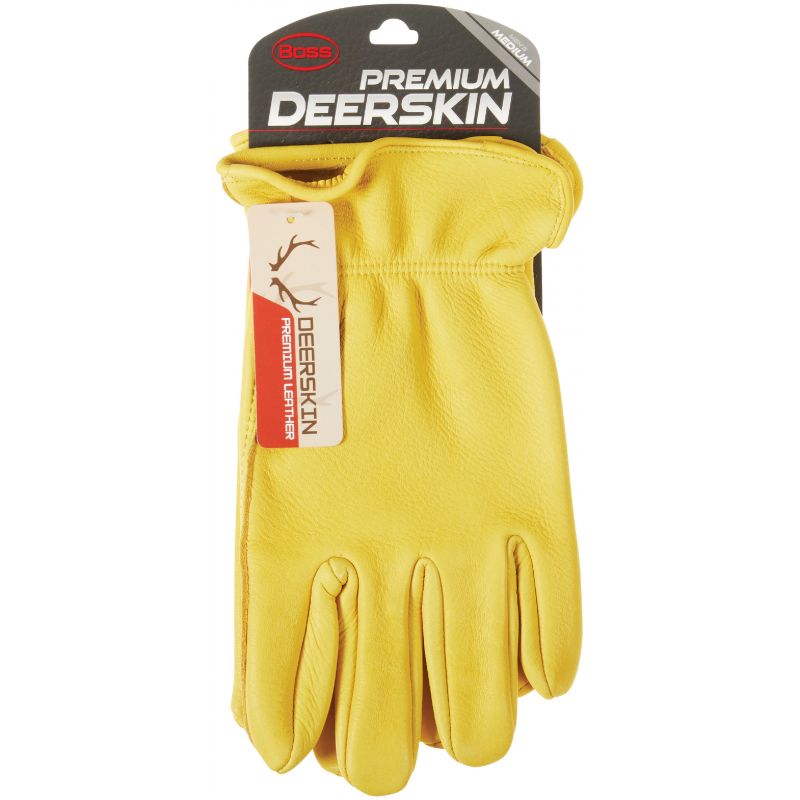 Boss Premium Deerskin Leather Driver Glove M