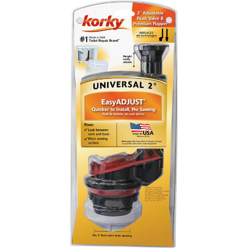 Korky Adjustable Flush Valve and Flapper Kit