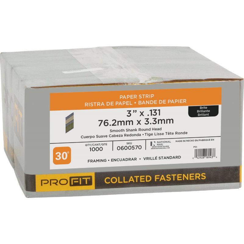 Pro-Fit 30 Degree Paper Tape Framing Stick Nail