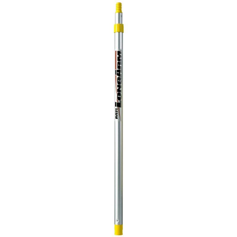 Mr. LongArm Twist-Lok 9272 Extension Pole, 1 in Dia, 6.3 to 12 ft L, Aluminum, Aluminum Handle, Round Handle