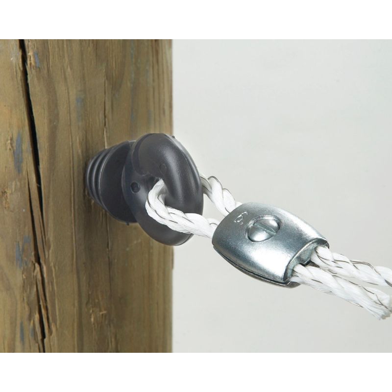 Dare Ring Electric Fence Insulator Black, Screw-In