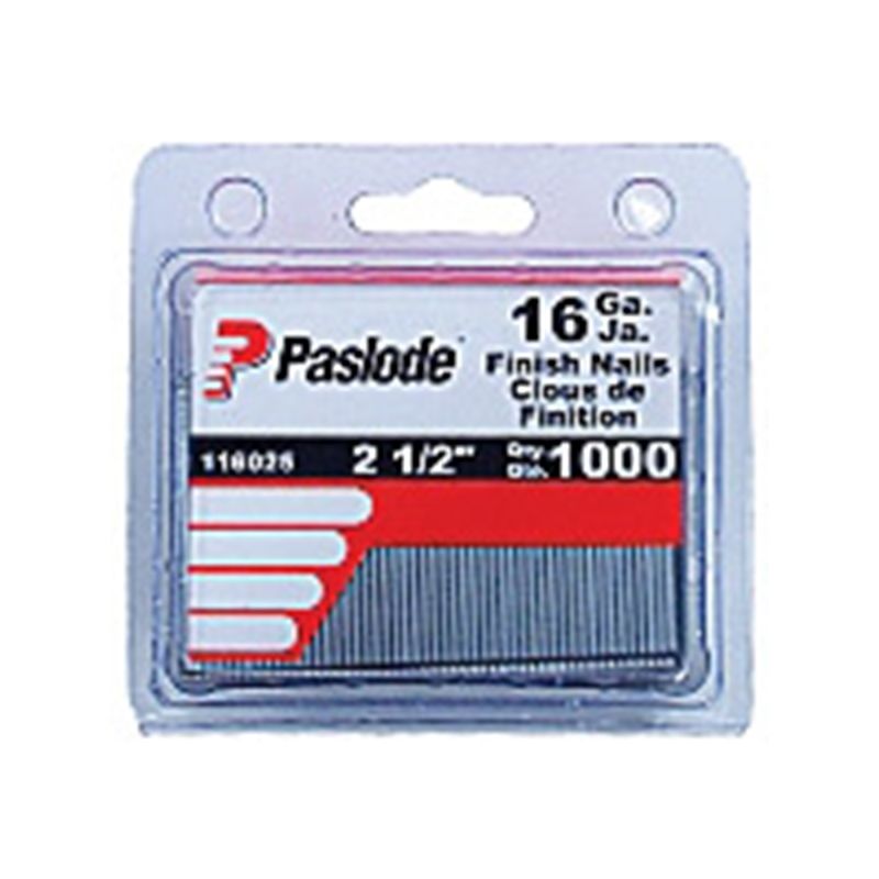 Paslode 095257 Finish Nail, 1-1/2 in L, 16 Gauge, Galvanized