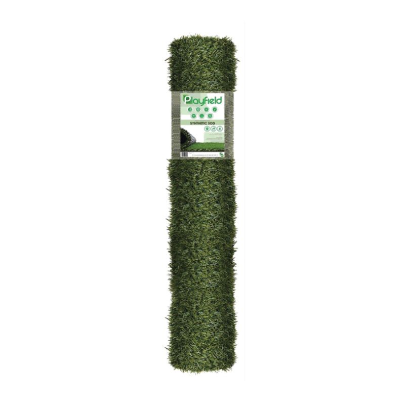 Natco PRT043056-5X7 Artificial Grass Rug, Fescue, Turf, Dark Green Dark Green
