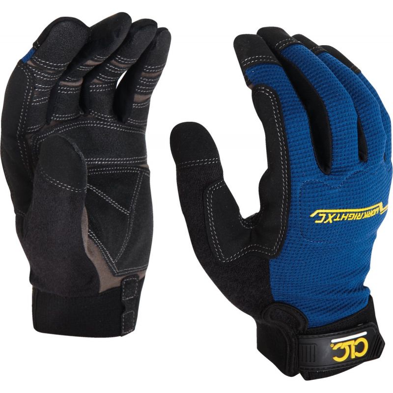 CLC Workright XC Flex Grip High Performance Glove M, Blue &amp; Black