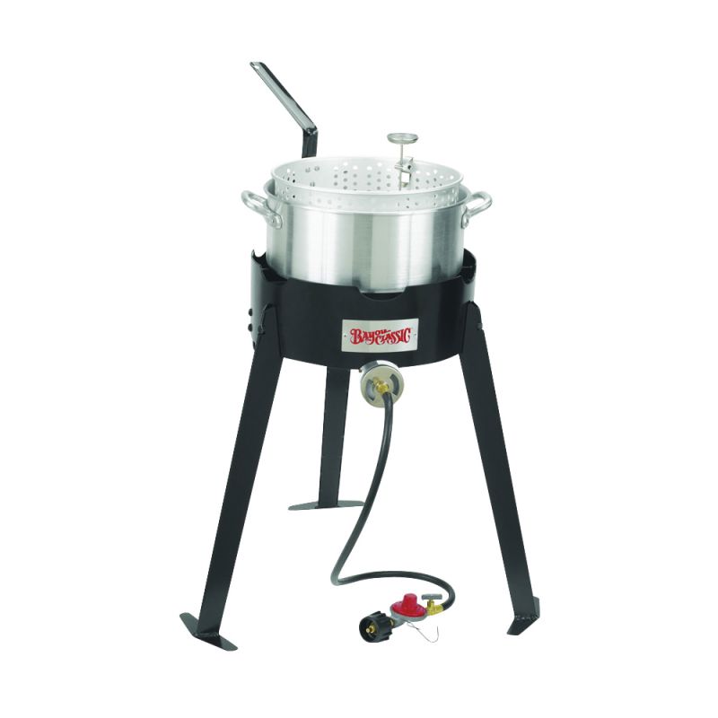 Bayou Classic 2212 Fryer Cooking Kit, 10 qt Capacity, Aluminum 10 Qt