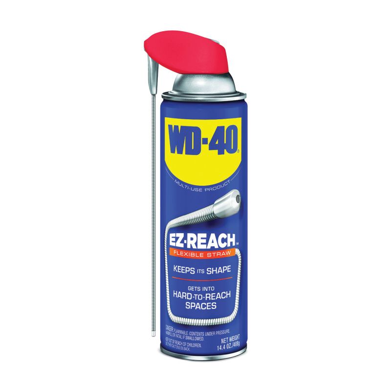 WD-40 EZ-REACH 490194 Lubricant, 14.4 oz, Aerosol Can, Liquid Light Amber