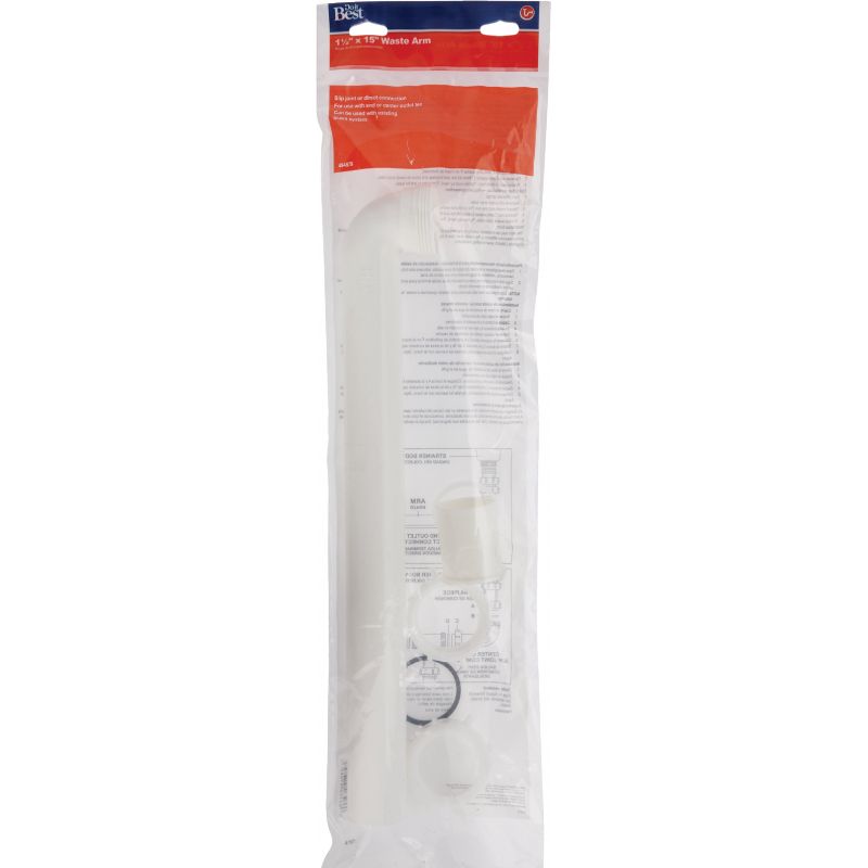 Do it Plastic Waste Arm Slip-Joint And Direct Connect 1-1/2 In. X 15 In.
