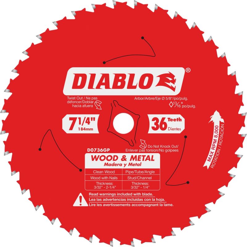 Diablo Circular Saw Blade (Pack of 5)