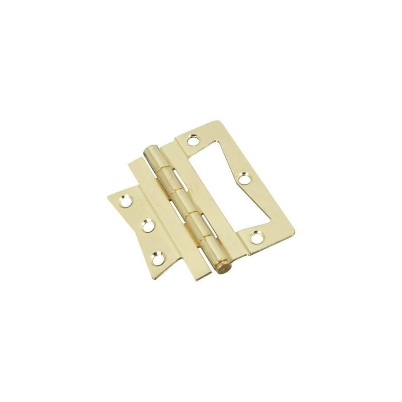 National Hardware N244-822 Door Hinge, Steel, Brass, Tight Pin, Surface Mounting 4 In W
