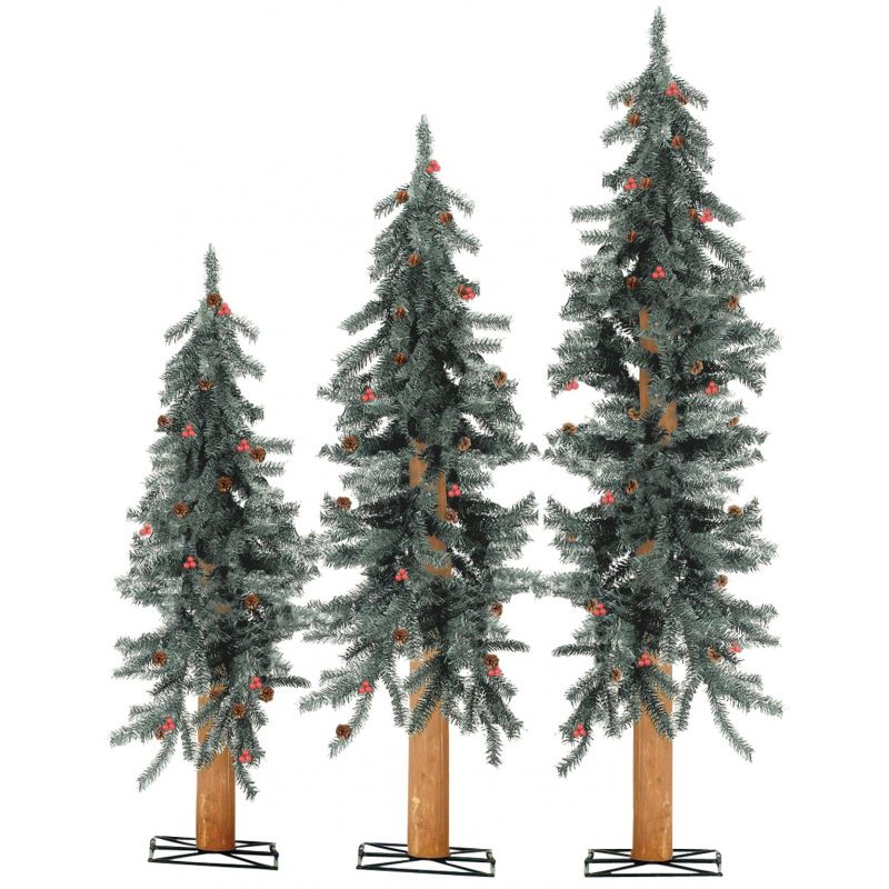 Sterling Alpine Unlit Artificial Tree Set