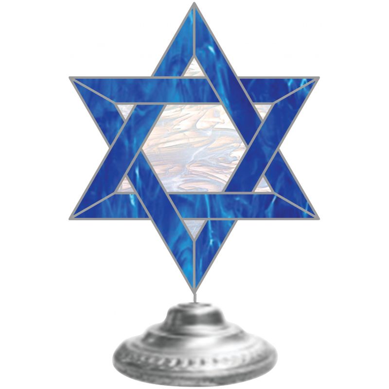Alpine LED Star of David Holiday Decoration 6 In. W. X 14 In. H. X 9 In. L.