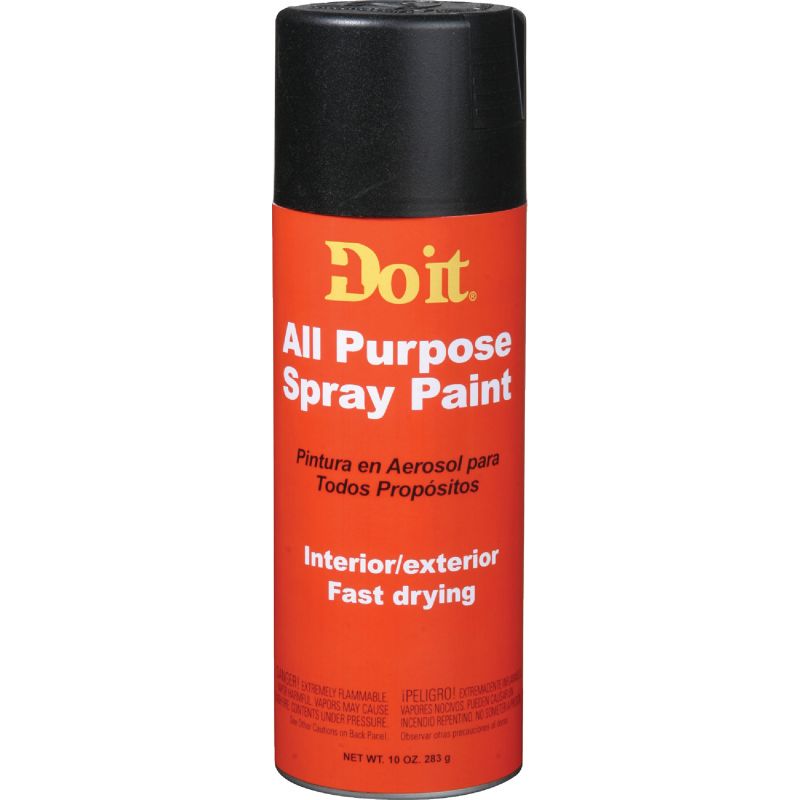 Do it All Purpose Spray Paint Black, 10 Oz.
