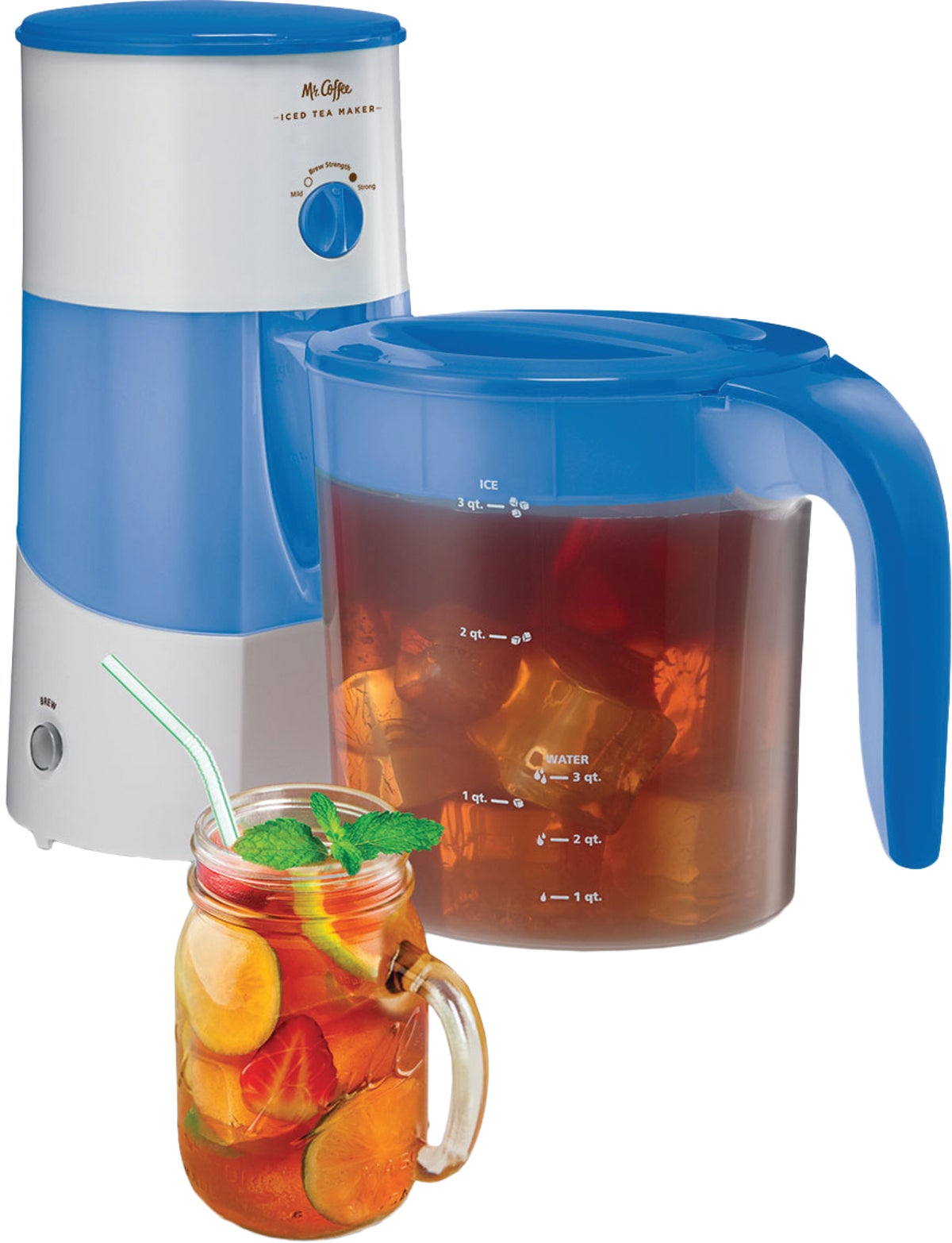 Iced Tea Maker, 2-Qt., Blue