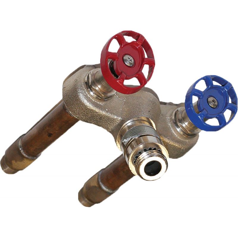 Arrowhead Brass 1/2 In. SWT X 1/2 In. MIP Hot &amp; Cold Anti-Siphon Frost Free Wall Hydrant 1/2 In. Copper SWT X 1/2 In. MIP