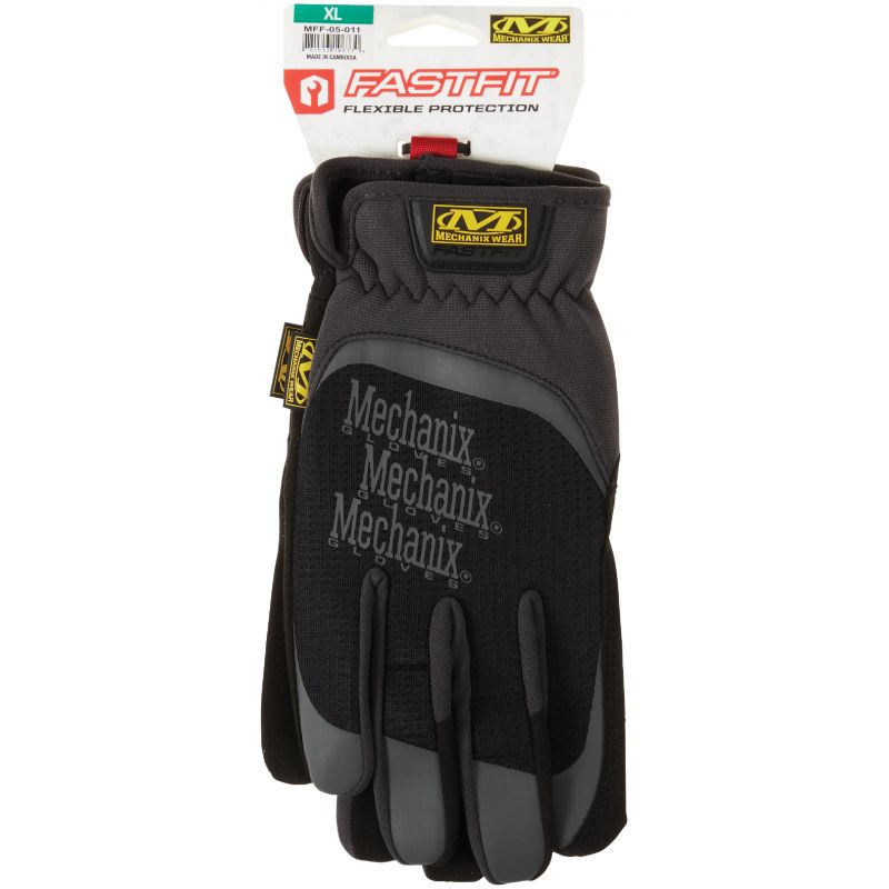 Mechanix Wear FastFit Touchscreen Work Glove XL, Black