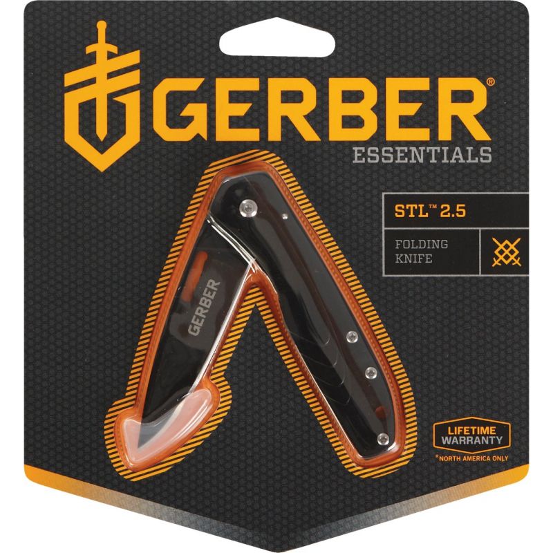 Gerber STL 2.5 Folding Knife Black, 2-1/2 In.